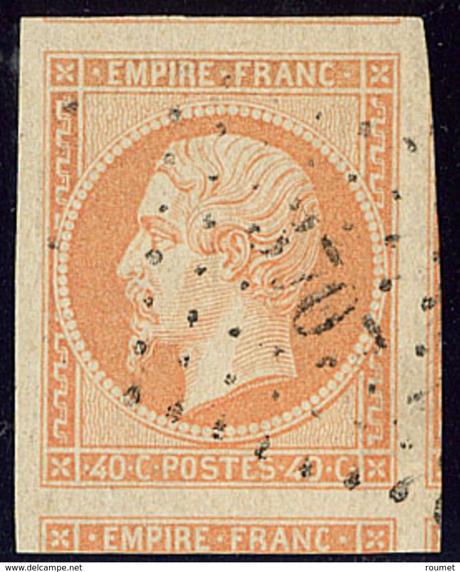 No 16a, Orange Clair, Quatre Voisins, Obl Pc 3707, Ex Choisi. - TB - 1853-1860 Napoleon III