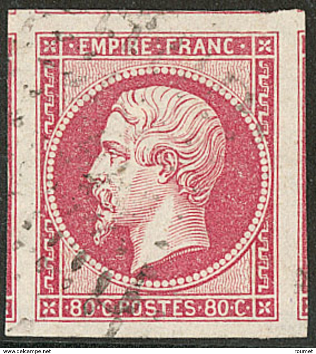 No 17B, Rose, Cinq Voisins, Jolie Pièce. - TB - 1853-1860 Napoleon III
