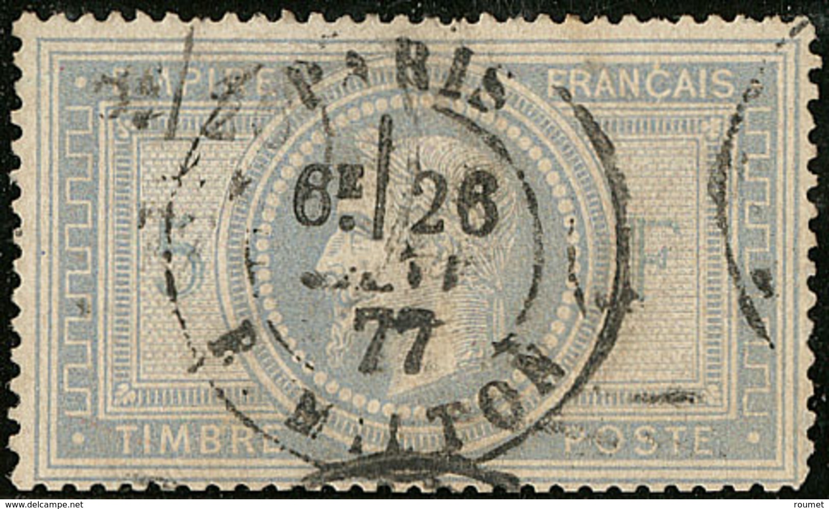 5 Et F En Bleu. No 33d, Défauts, TB D'aspect - 1863-1870 Napoléon III Con Laureles