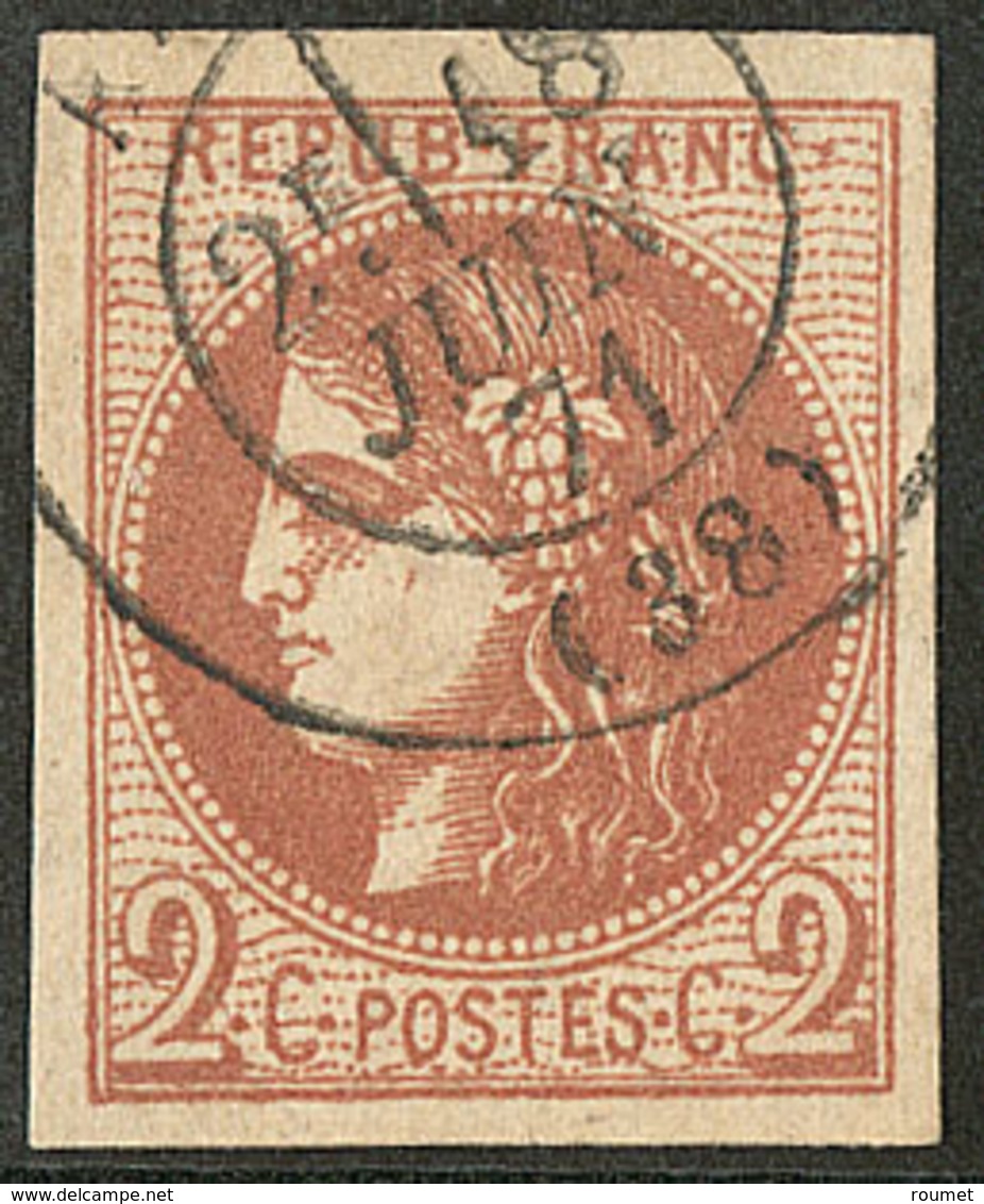 No 40II, Obl Cad 17 De Juin 71, Jolie Pièce. - TB - 1870 Bordeaux Printing