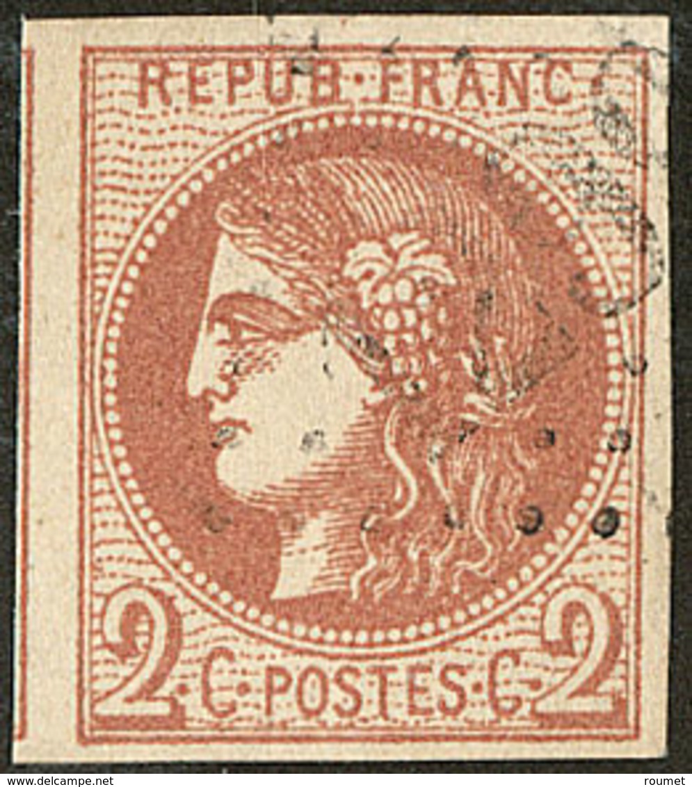 No 40II, Un Voisin, Obl Gc, Jolie Pièce. - TB - 1870 Bordeaux Printing