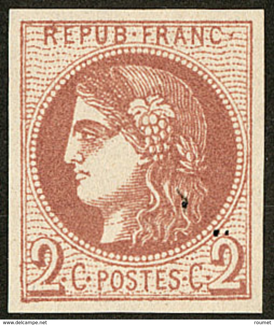 (*) No 40IIf, Marron, Très Frais. - TB - 1870 Ausgabe Bordeaux