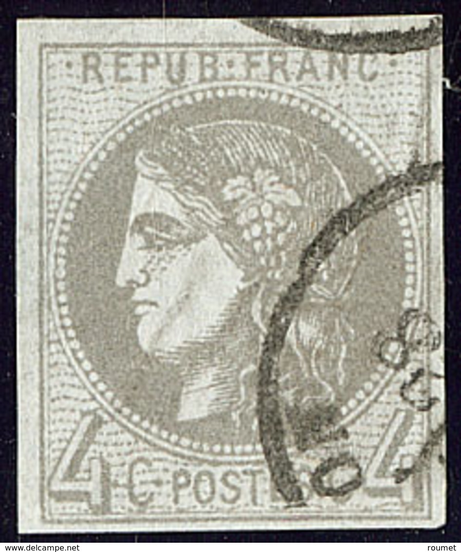 No 41IIe, Pos. 4, Obl Cad. - TB - 1870 Ausgabe Bordeaux