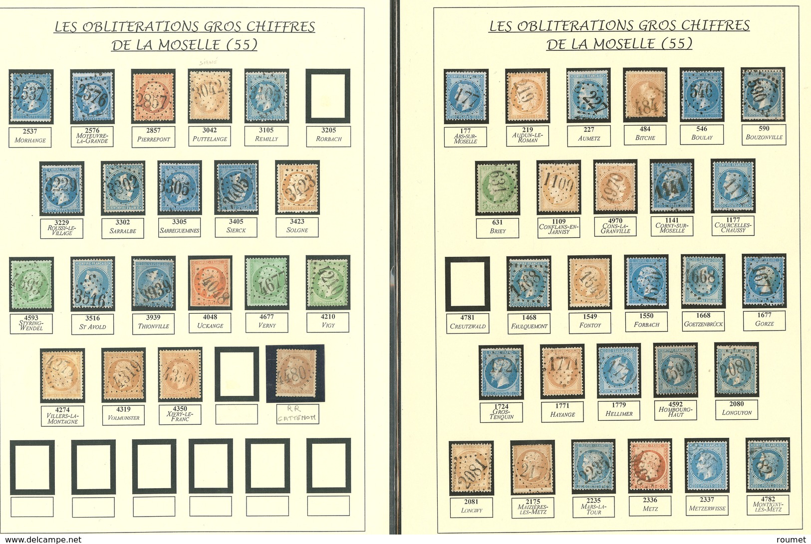 MOSELLE. Collection De 47 Bureaux Dont Gc 3229, 4480, 4677, 4782, Etc. - TB - Otros & Sin Clasificación