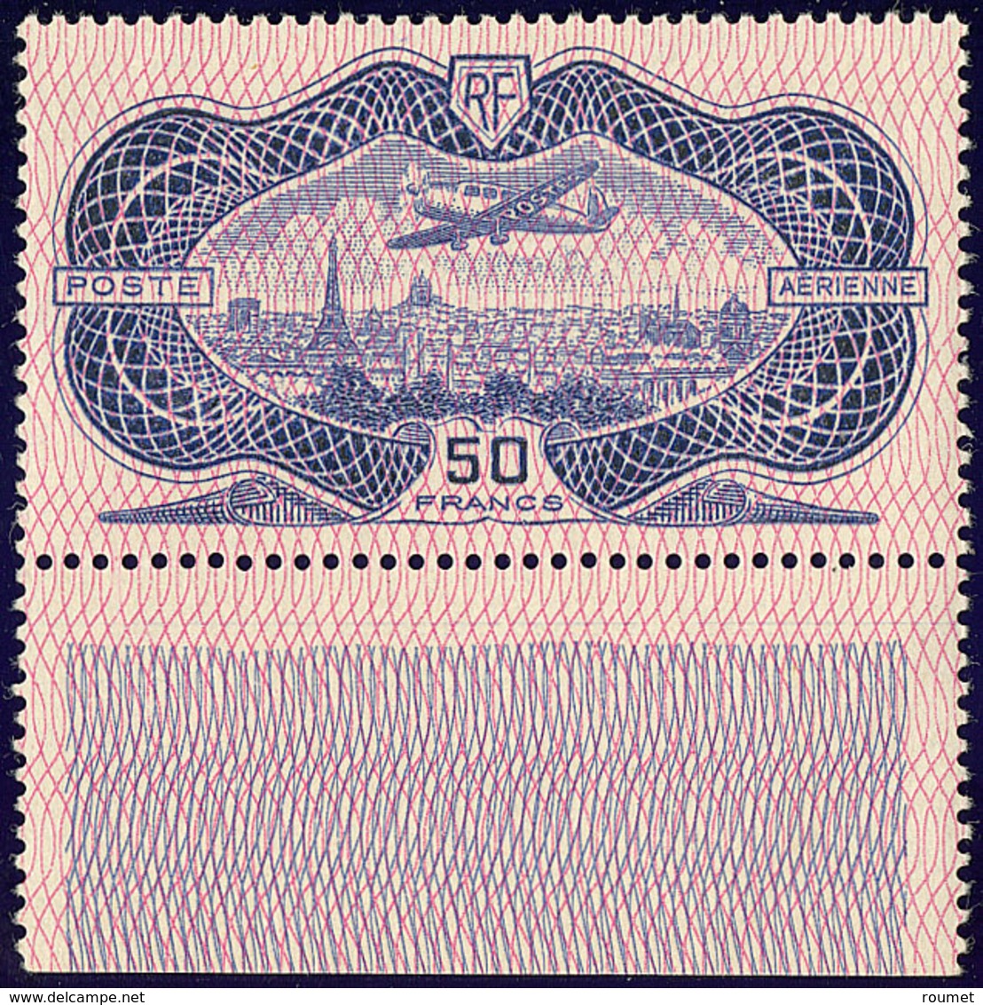 ** Burelage Renversé. No 15b (Maury 15a), Bdf. - TB. - R - 1927-1959 Mint/hinged