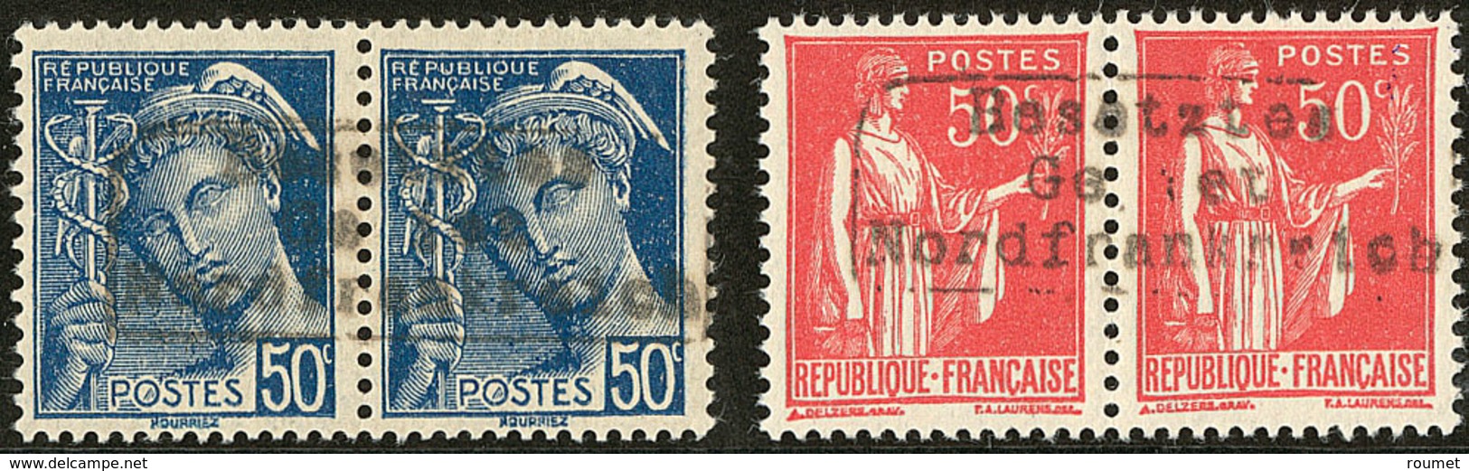** Dunkerque. Nos 3 * (quasiment **), 4, Tous Deux En Paire. - TB - War Stamps
