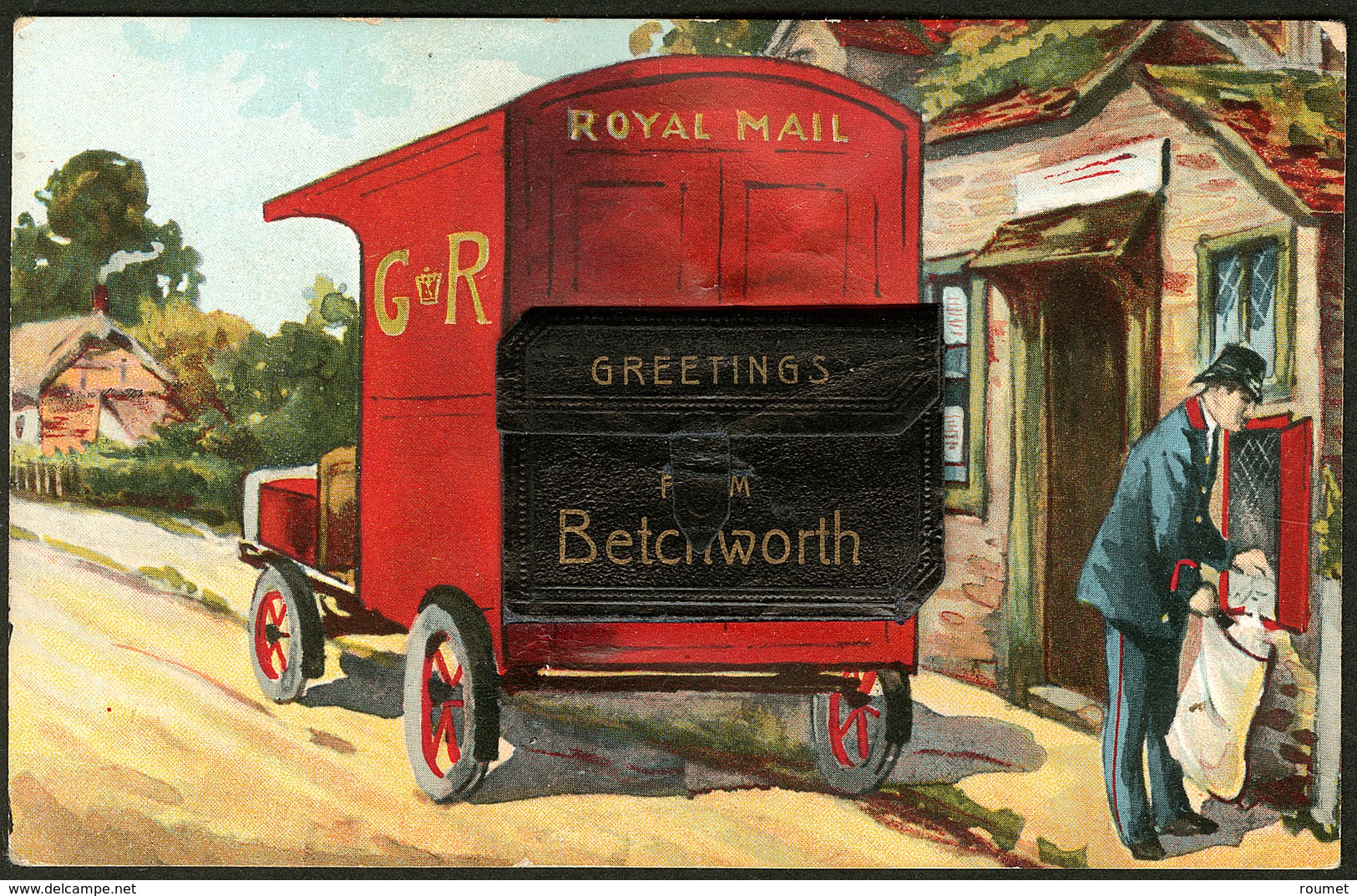 LETTRE CP "Royal Mail" Avec Sacoche Contenant Un Dépliant Touristique De Betchworth, Neuve. - TB - Unclassified