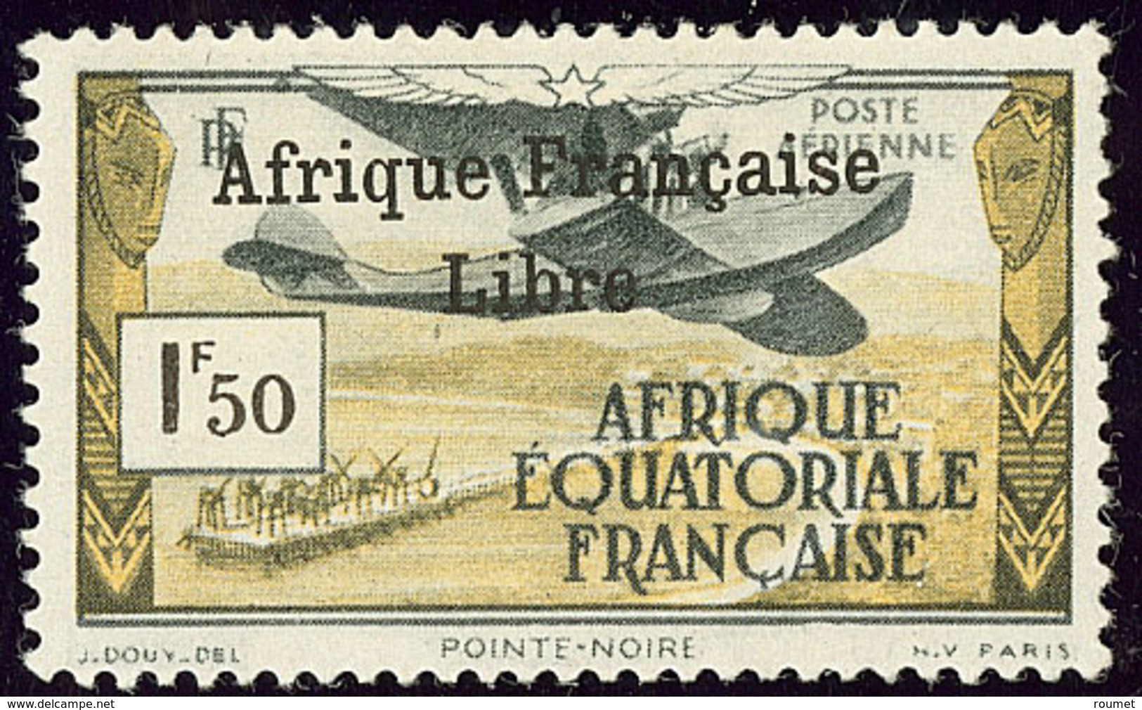 * Poste Aérienne. France-Libre. No 14. - TB - Other & Unclassified