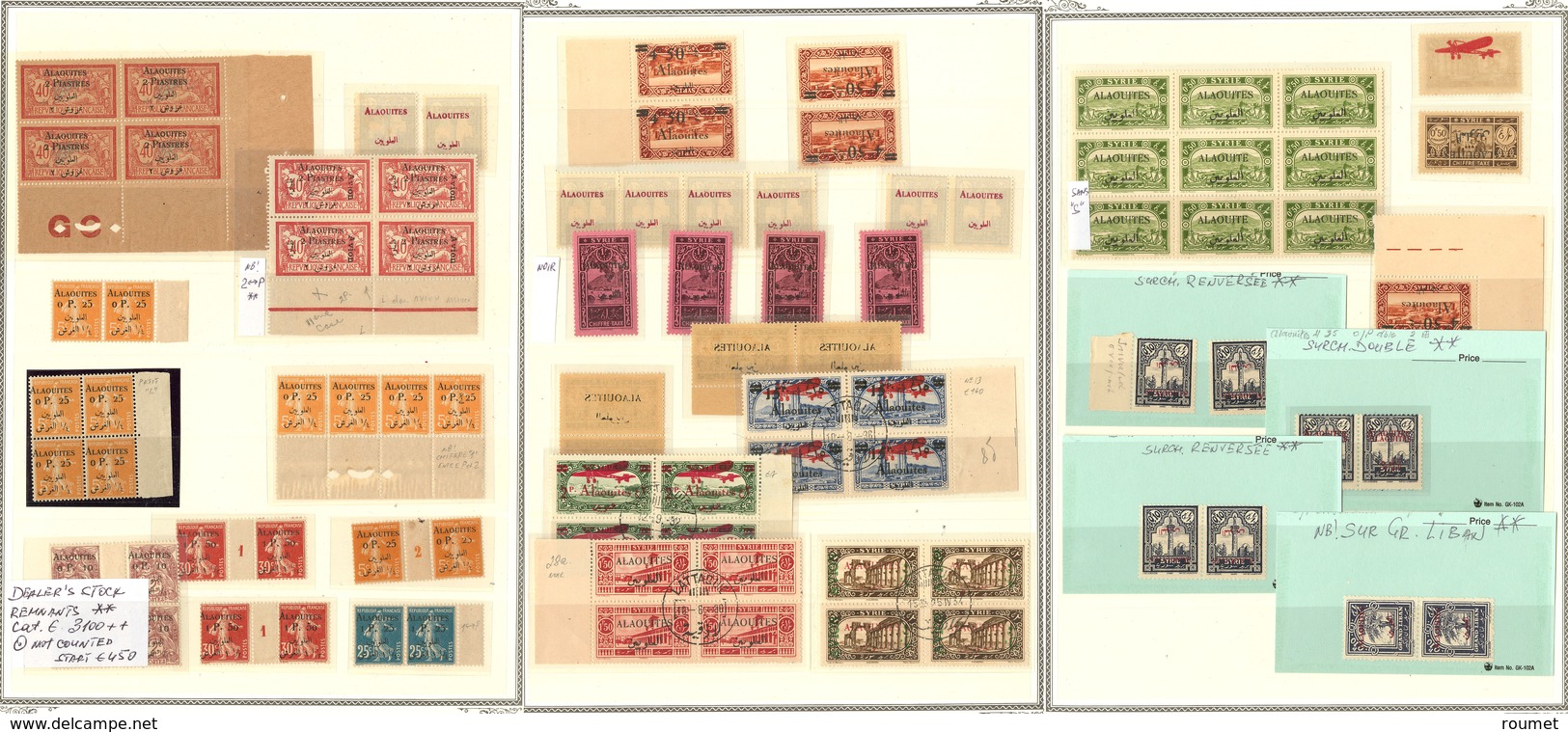 ** Collection. Variétés 1925 (Poste, PA), Diverses Valeurs, Dont Paire, Bloc De Quatre Et Qqs Obl. - TB - Other & Unclassified