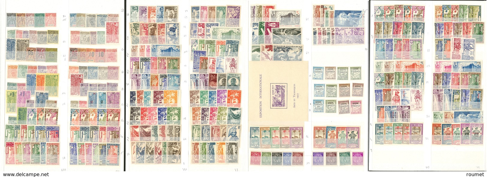 ** Collection. 1892-1947 (Poste, PA, Taxe), Valeurs Moyennes Et Séries Complètes, + Inini. - TB - Other & Unclassified