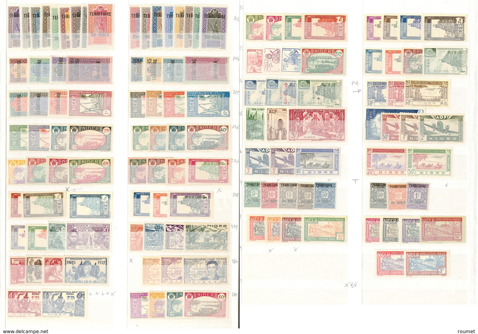 ** Collection. 1921-1944 (Poste, PA, Taxe), Valeurs Moyennes Et Séries Complètes. - TB - Other & Unclassified