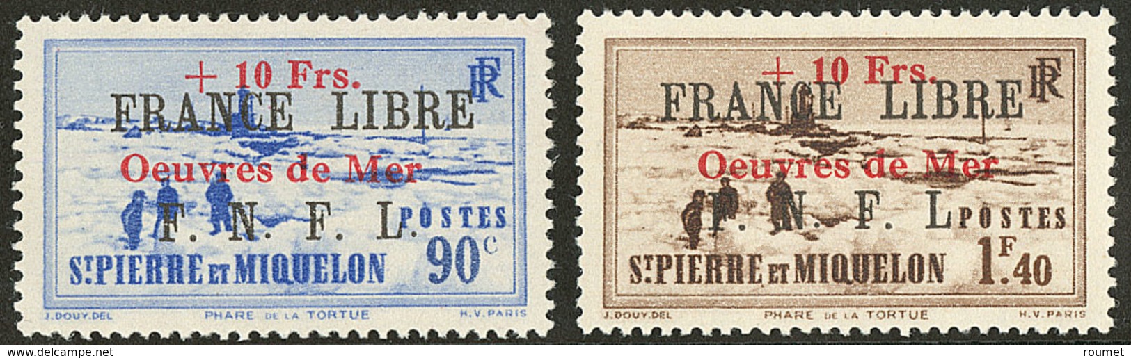 ** France-Libre. Nos 311A, 311B. - TB - Other & Unclassified
