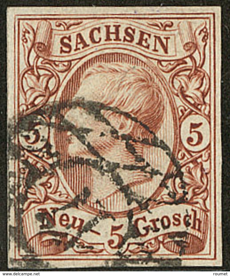Saxe. No 11a, Brun Rouge Foncé. - TB - Saxony