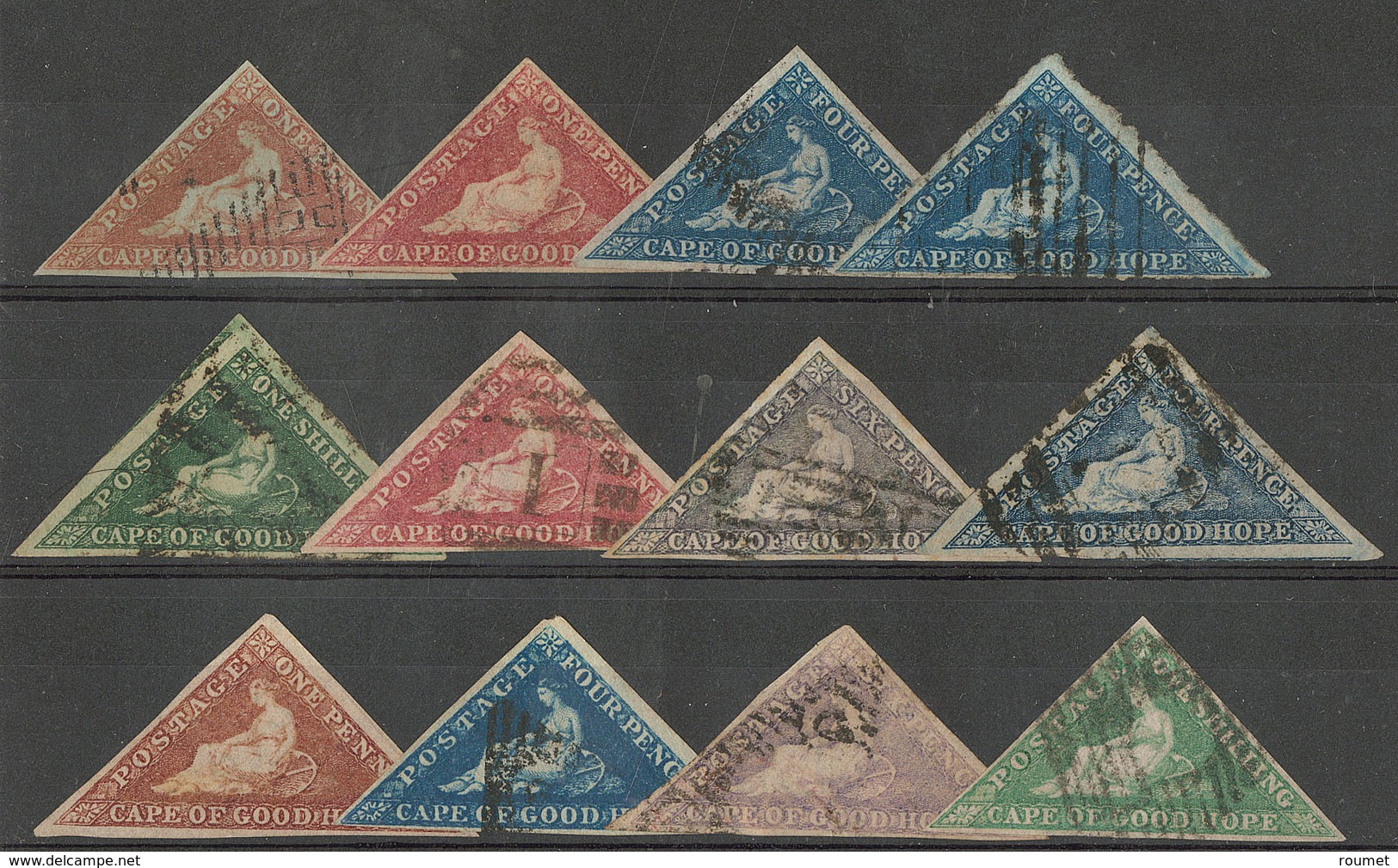 CAP DE BONNE ESPERANCE. Collection. 1853-1863, Entre Les N°1 Et 10, Tous états - Cape Of Good Hope (1853-1904)