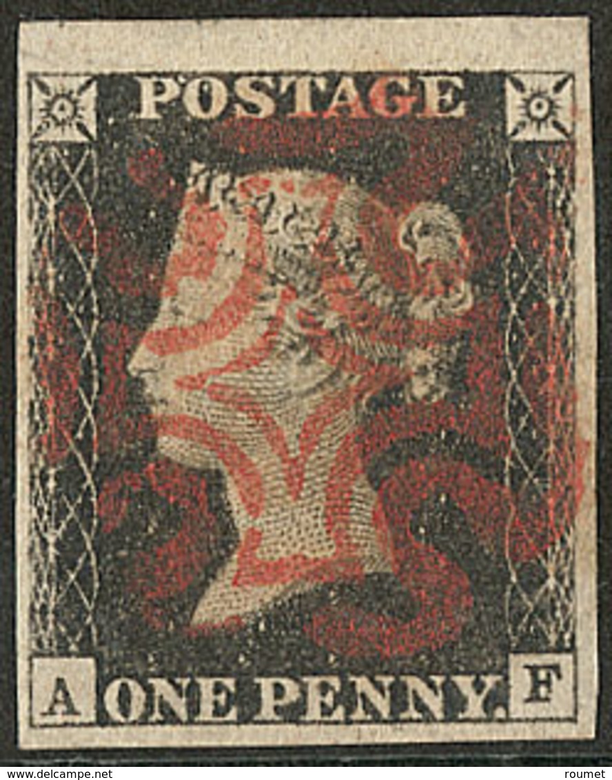 Penny Black. No 1, "A F", Petit Bdf, Superbe - Other & Unclassified