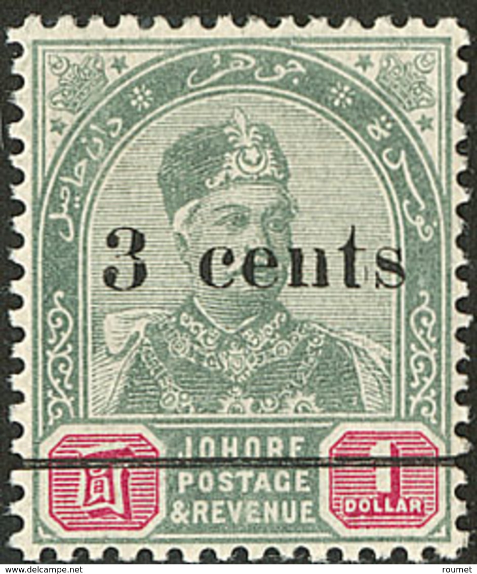 * JOHORE. Sans "." Après Cents. No 13A (SG #31a). - TB - Johore