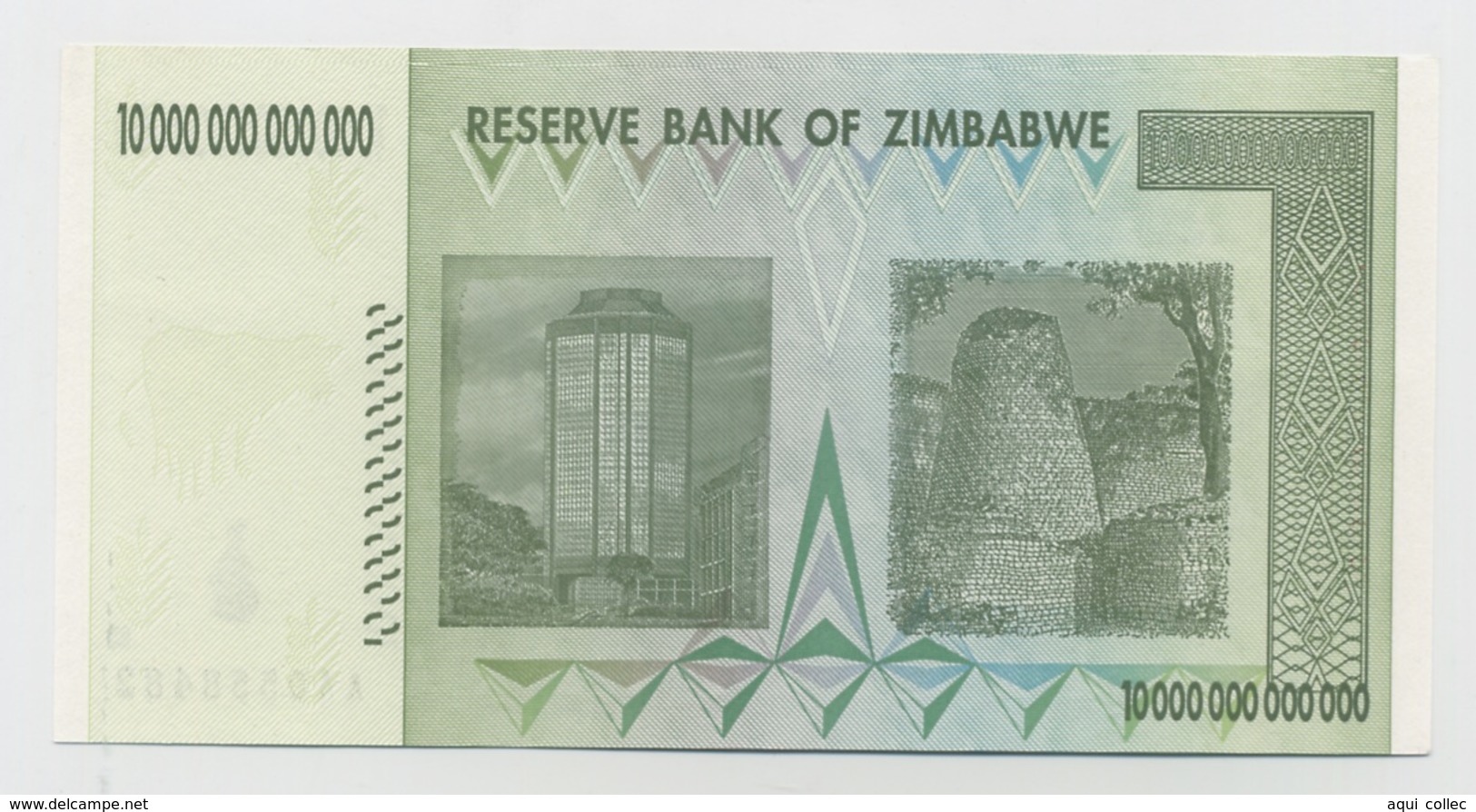 RESERVE BANK OF ZIMBABWE TEN TRILLION DOLLARS NEUF 2008 - Zimbabwe