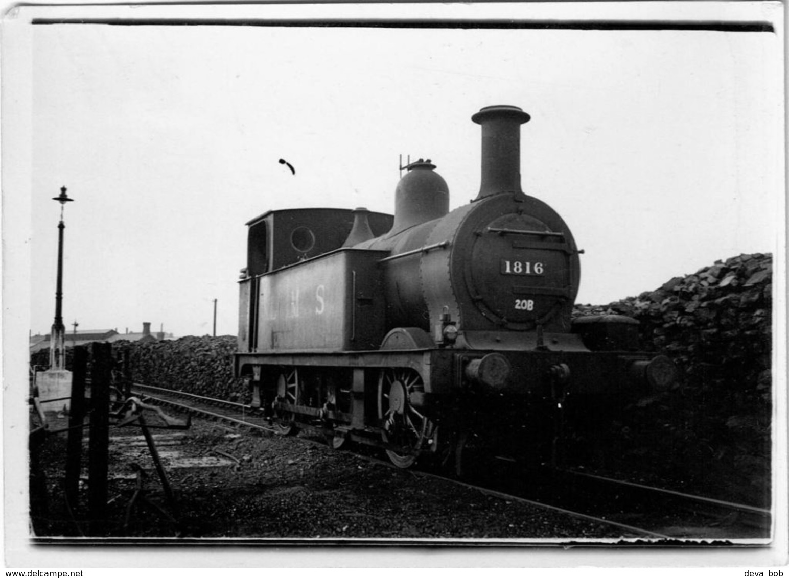 Railway Photo LMS 1F 1816 Stourton Shed Midland Johnson 0-6-0T Loco - Trains