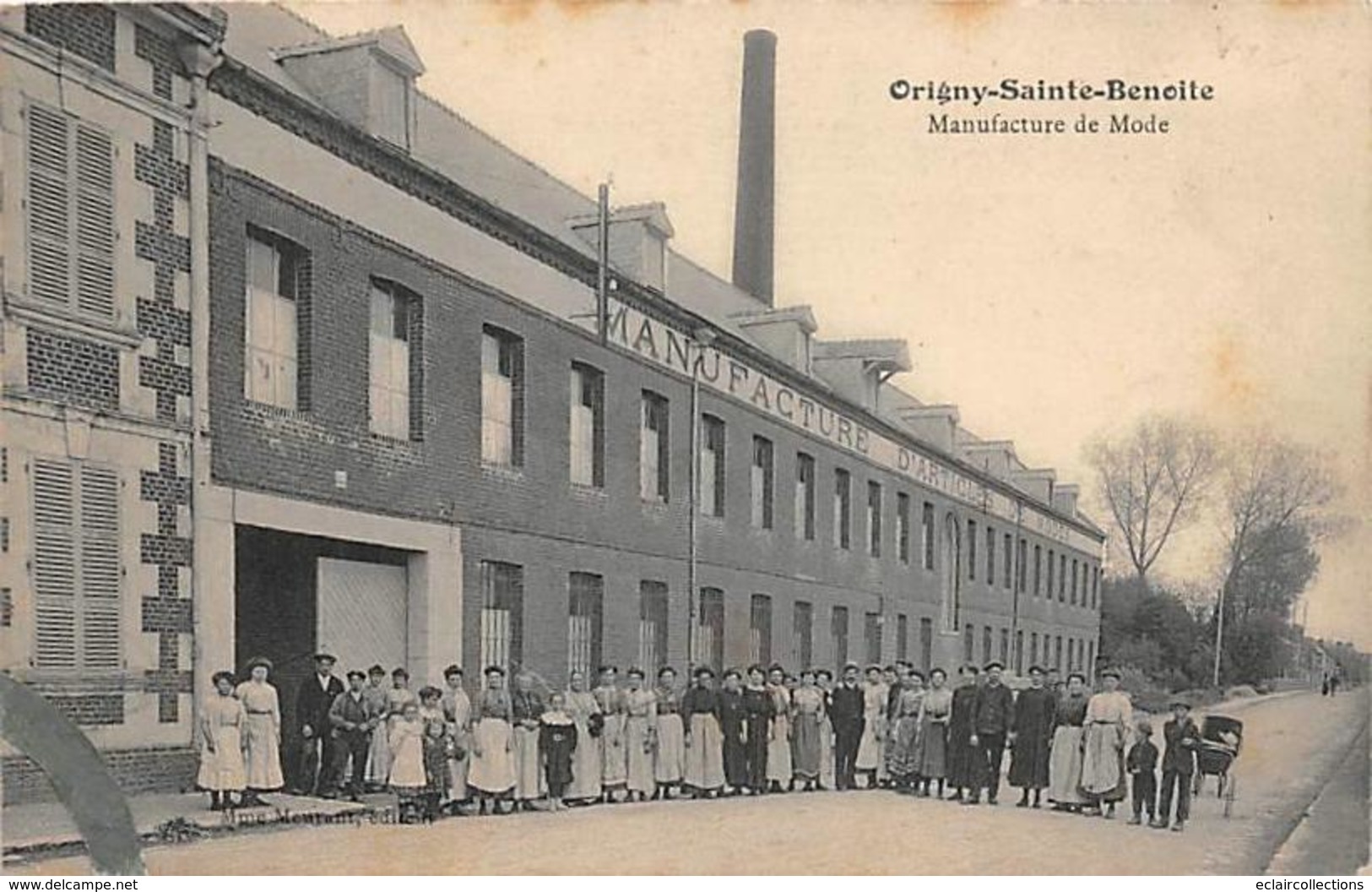 Origny Sainte Benoite        02     Personnel Devant La Manufacture D'articles De Modes         (voir Scan) - Andere & Zonder Classificatie