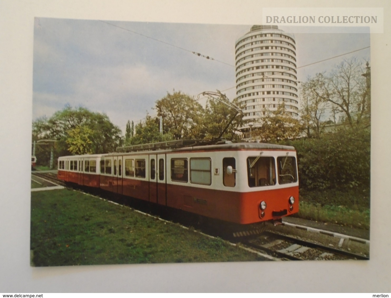 D161195  Hungary Budapest Fogaskerekű Vasút -Ferrocaril -Zug Der Zahnradbahn -  1973   Postcard Issued In 1982 - Trains