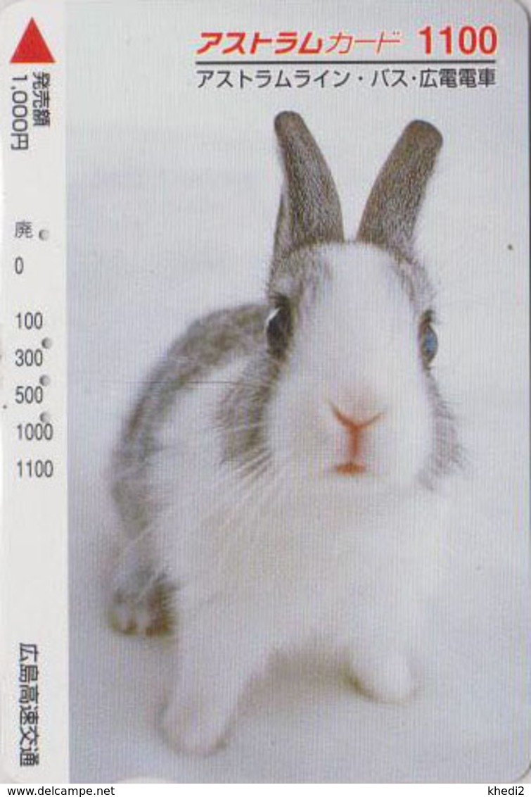 Carte Japon - ANIMAL - LAPIN 1100  - RABBIT Japan Prepaid Card - KANINCHEN CONIGLIO Giappone  - FR 275 - Conigli