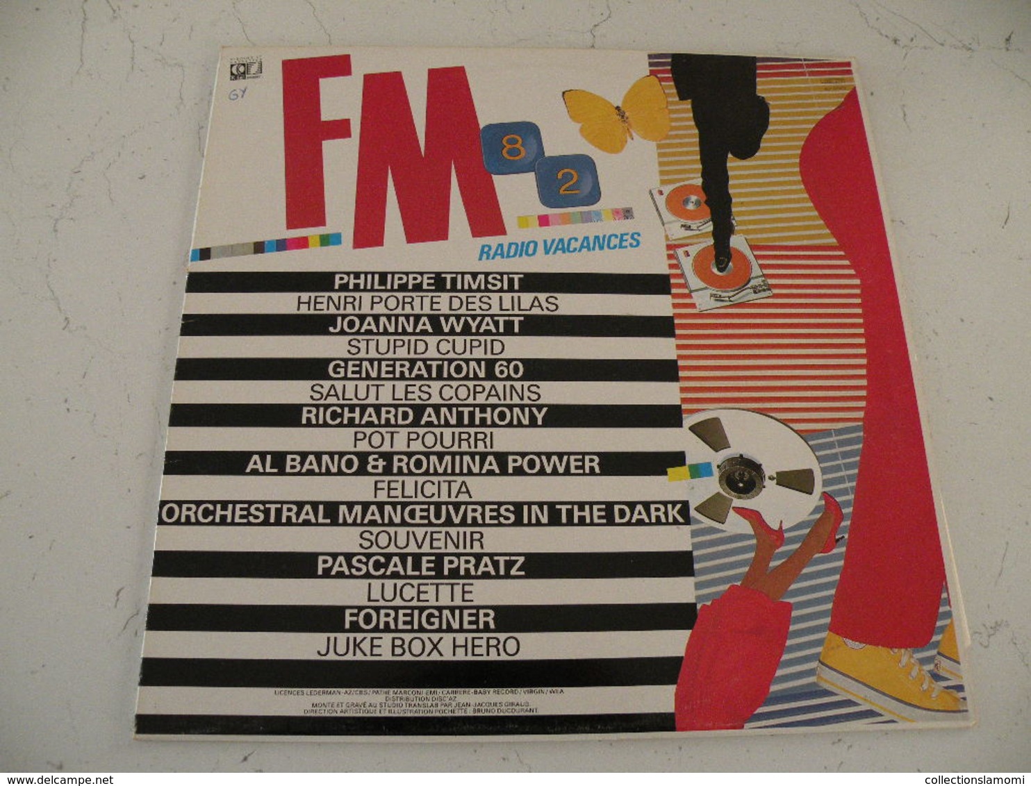 Compilations FM 82 -  (Titres Sur Photos) - Vinyle Album 33T - Compilaties