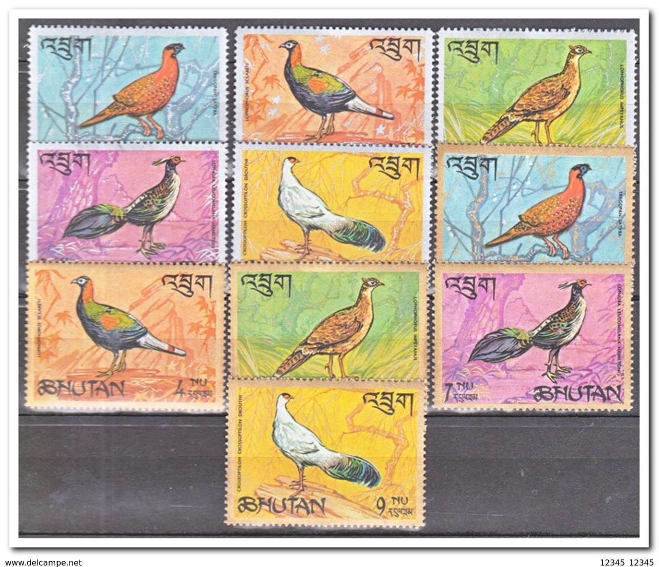 Bhutan 1968, Postfris MNH, Birds - Bhutan