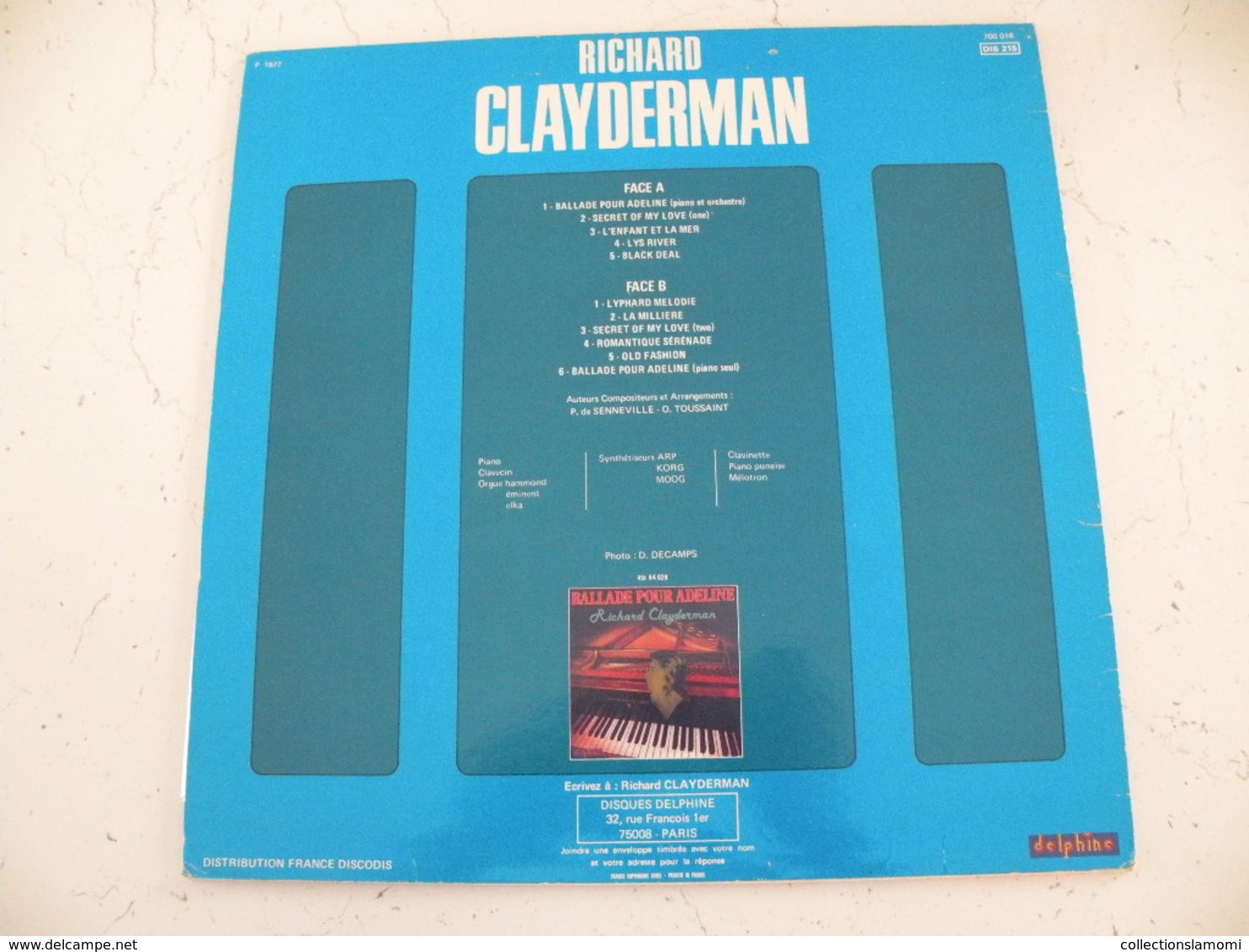 Richard Clayderman 1977 -  (Titres Sur Photos) - Vinyle Album 33T - Instrumentaal