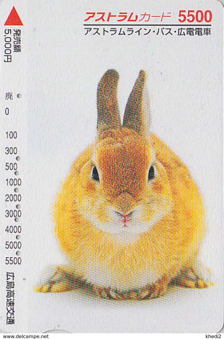 Carte Japon - ANIMAL - LAPIN  5500  - RABBIT Japan Prepaid Card - KANINCHEN - CONIGLIO CONEJO KONIJN  - FR 280 - Conejos