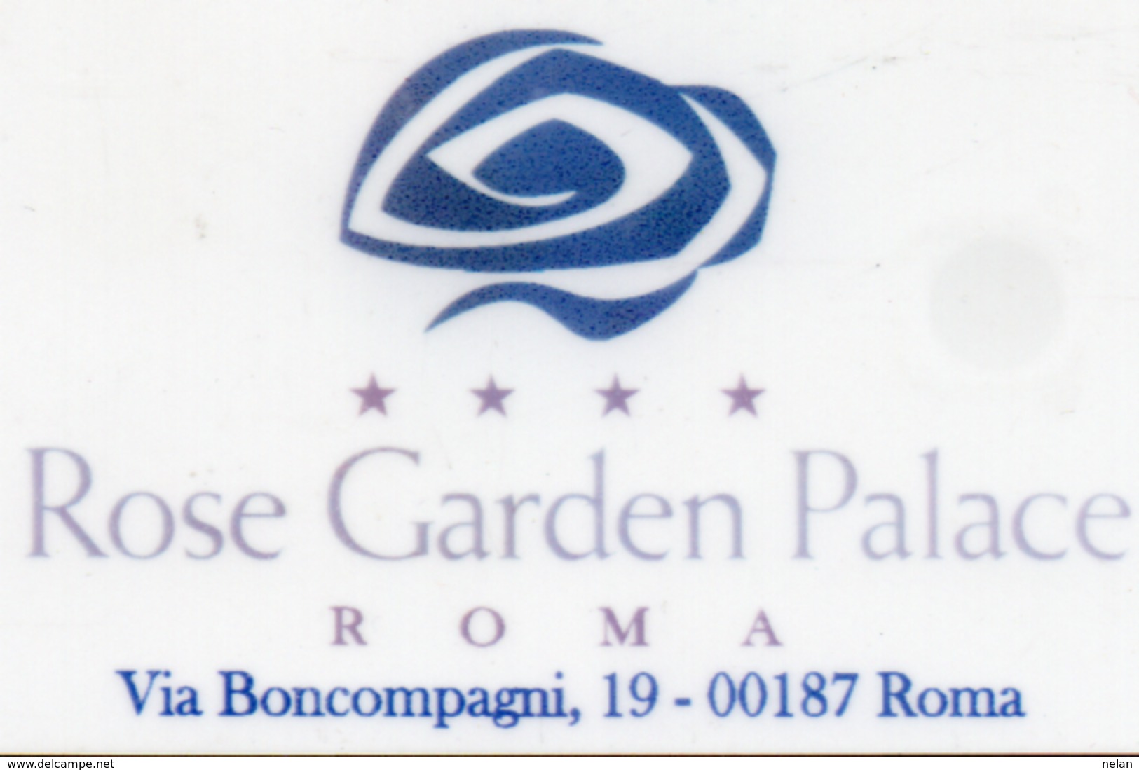 KEY CARD-ITALIA-HOTEL ROSE GARDEN PALACE-ROMA - Chiavi Elettroniche Di Alberghi