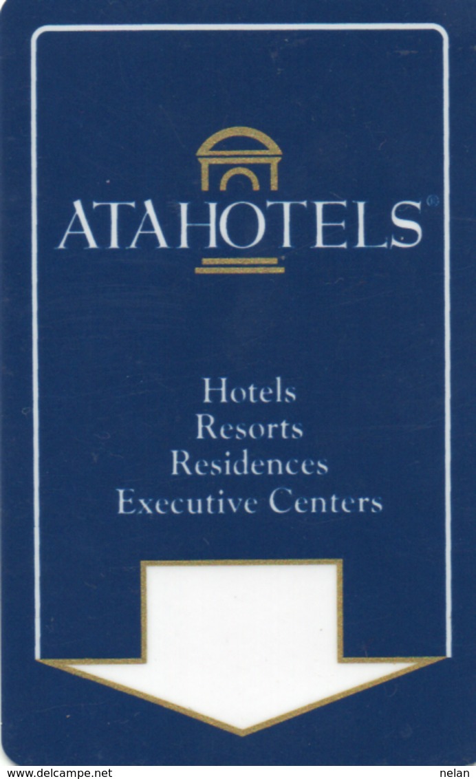 KEY HOTEL CARD-ITALIA-HOTEL ATA-BOLOGNA - Chiavi Elettroniche Di Alberghi