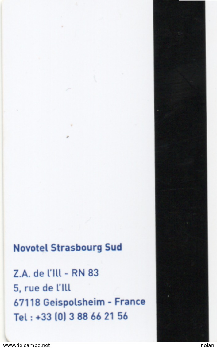 KEY HOTEL CARD-FRANCE.NOVOTEL STRASBOURG SUD - Chiavi Elettroniche Di Alberghi