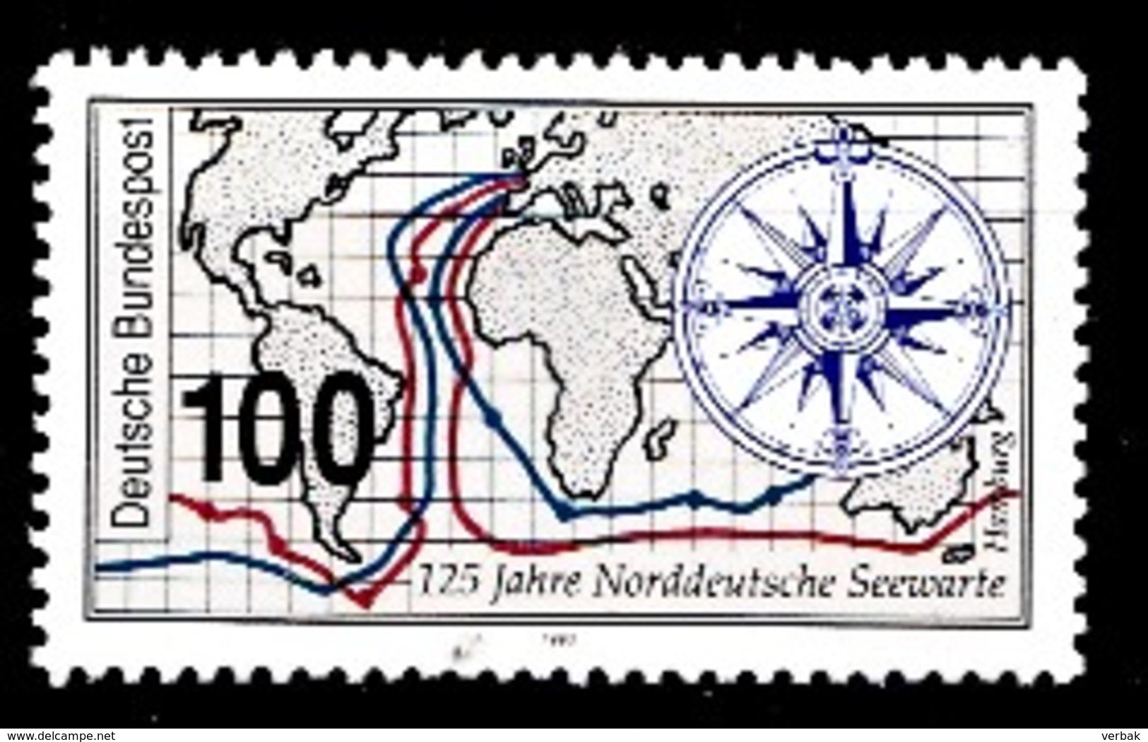 Allemagne Rep.Fed. 1993  Mi.:nr.1647 Norddeutsche Seewarte, Hamburg  Neuf Sans Charniere / Mnh / Postfris - Unused Stamps