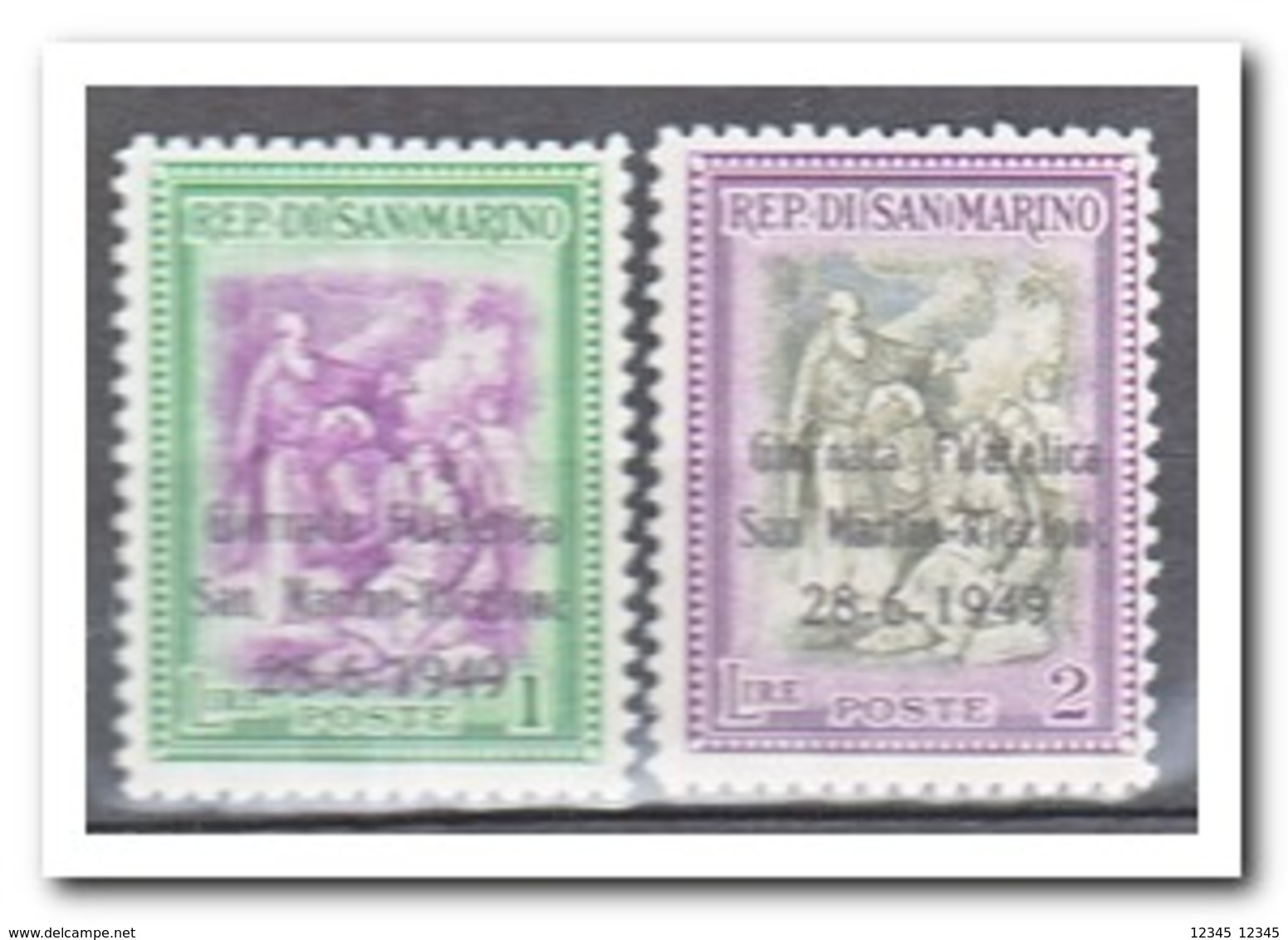 San Marino 1949, Postfris MNH, Stamp Exhibition San Marino/Riccione ( Overprint ) - Ongebruikt