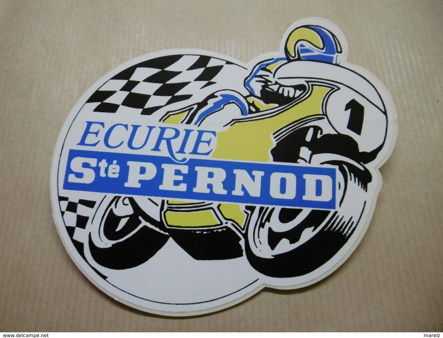 Ecurie Société PERNOD MOTO  - Autocollant Célèbre Marque Boisson Apéritif Sponsor De Sa TEAM MOTO - Aufkleber