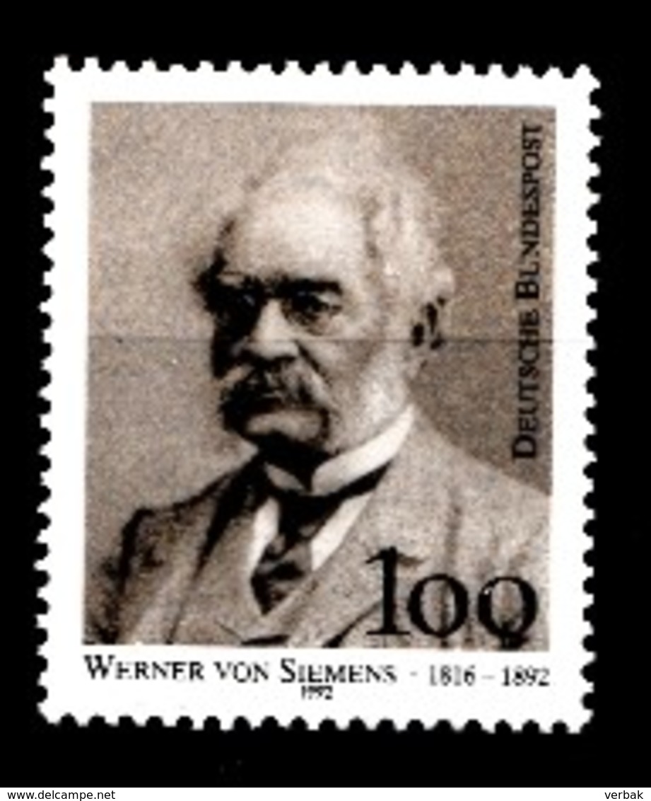 Allemagne Rep.Fed. 1992  Mi.:nr.1642 Todestag Werner Von Siemens  Neuf Sans Charniere / Mnh / Postfris - Unused Stamps