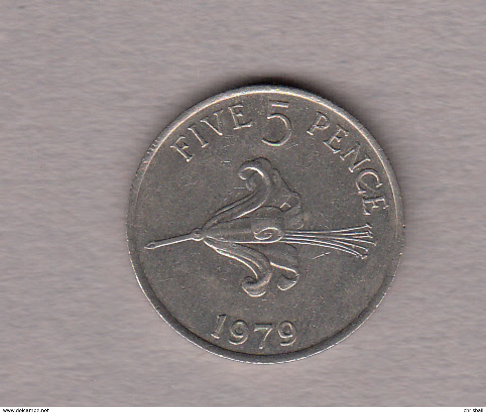 Guernsey Coin 5p 1979 (Large Format) - Guernesey