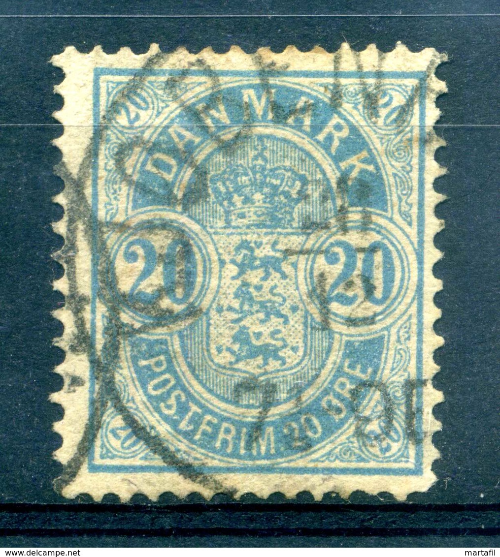 1884-86 DANIMARCA N.37a USATO - Usati