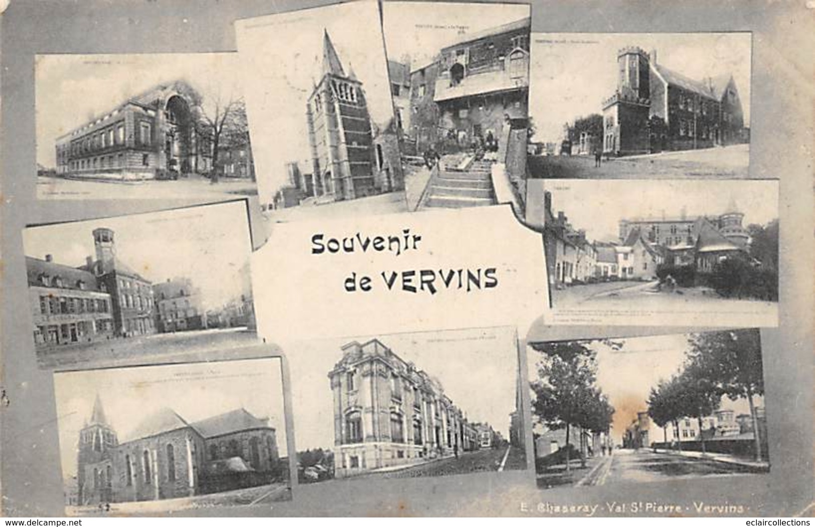 Vervins           02       Souvenir De ...   Mini Vues Sur Une Seule Carte       (voir Scan) - Vervins