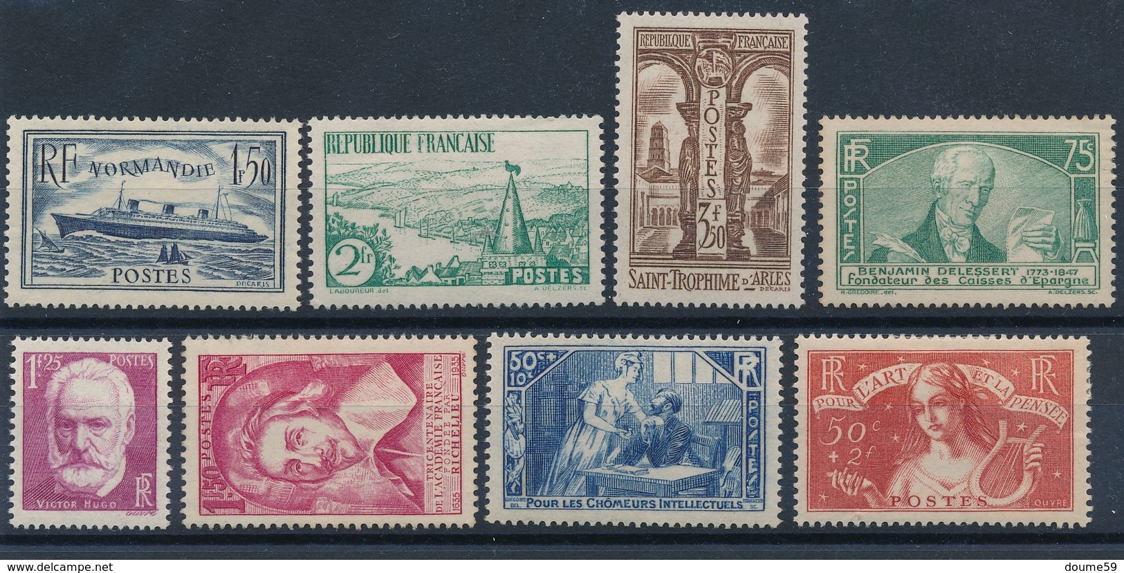 CE-56: FRANCE: Lot Avec Timbres * De 1935 * Parfois Assez Lourdes - Neufs