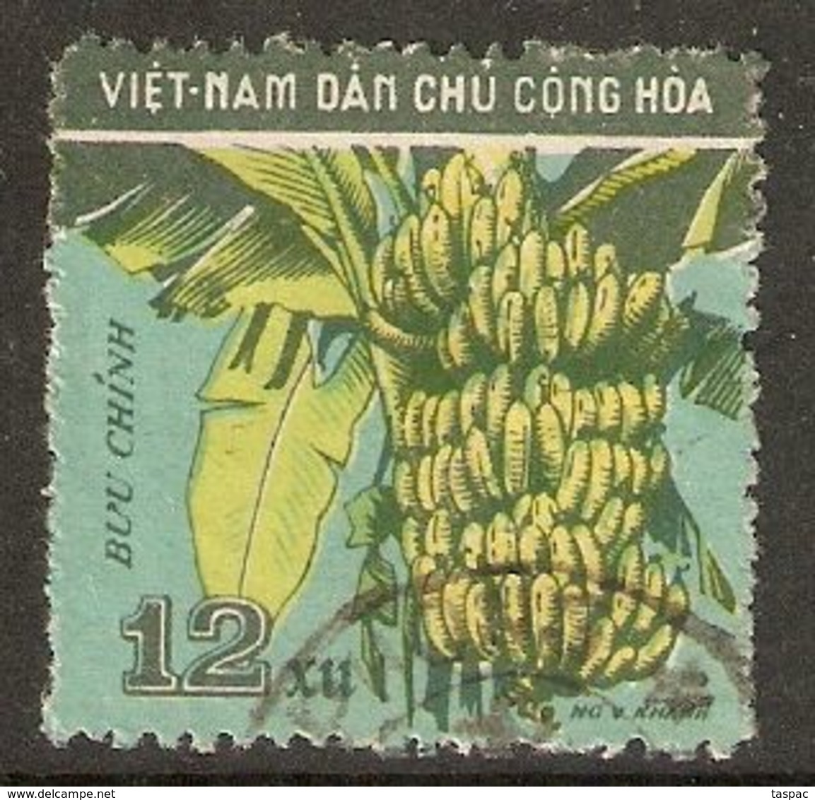 North Vietnam 1959 Mi# 111 Used - Short Set - Fruits / Bananas - Viêt-Nam