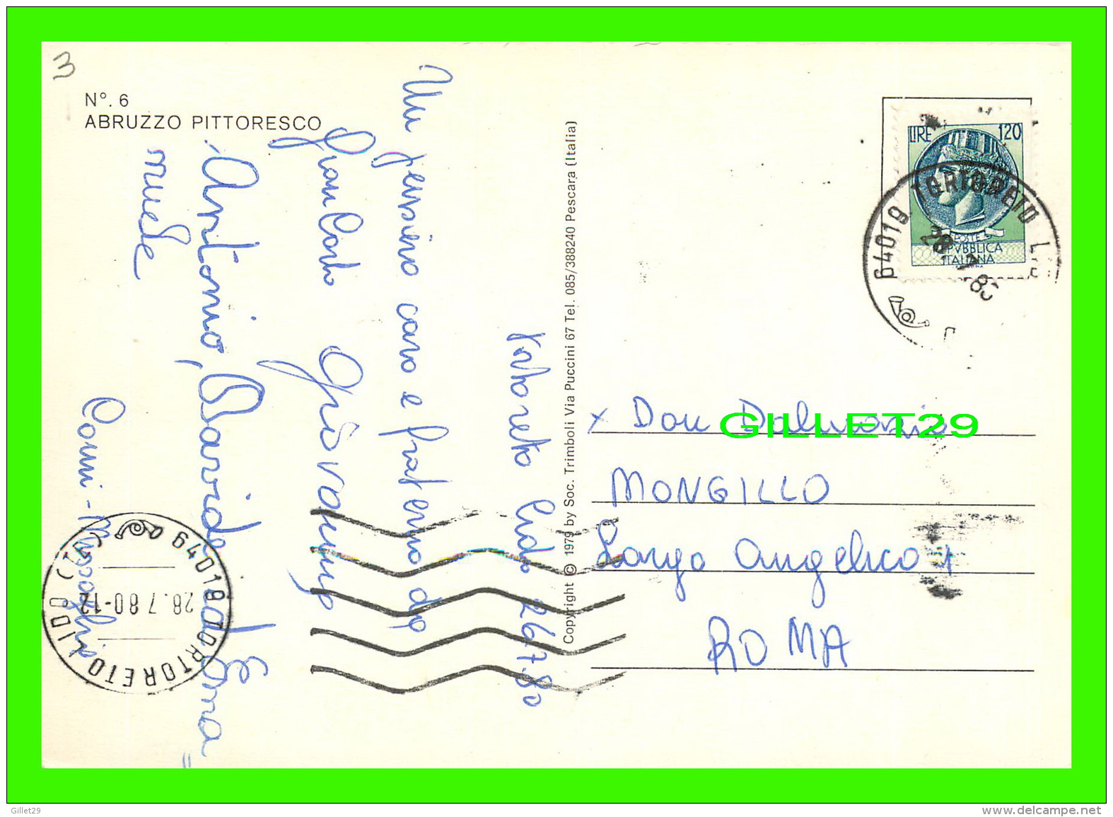 TORTORETA, ITALIA - ABRUZZO PITTORESCO - 9 MULTIVUES - TRAVEL IN 1983 -0 - Teramo