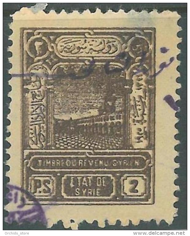 AS - Syria State 1925 General Revenue Stamp 2p Brown - Syrien