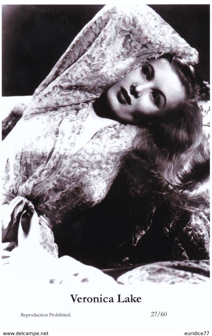 VERONICA LAKE - Film Star Pin Up PHOTO POSTCARD - 27-60 Swiftsure Postcard - Otros & Sin Clasificación