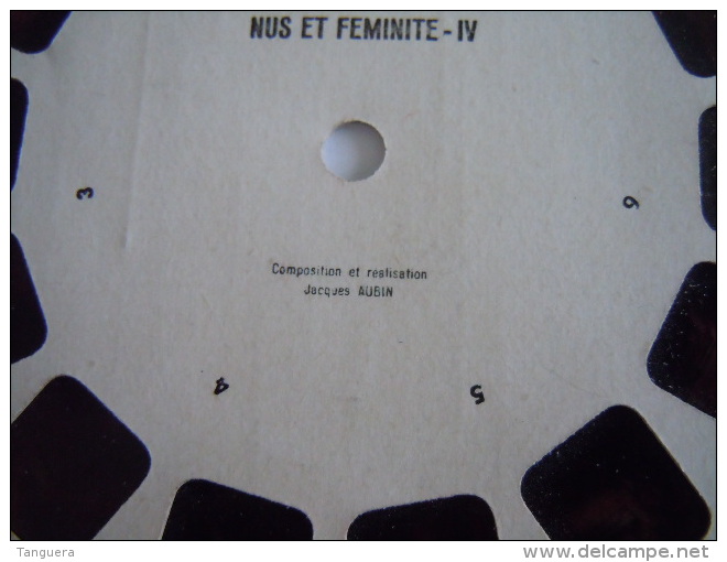 Stereorama View Master NF 4 Nus Et Féminité Composition Et Realisiation Jacques Aubin Naakte Vrouwen Femmes Nues 1 Reel - Stereoscopi