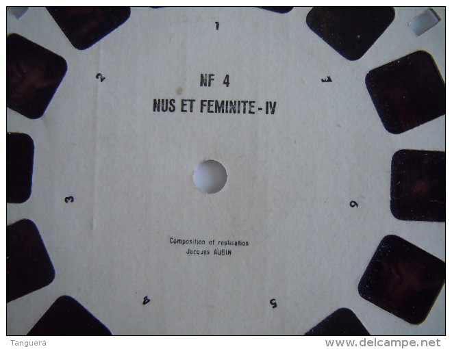 Stereorama View Master NF 4 Nus Et Féminité Composition Et Realisiation Jacques Aubin Naakte Vrouwen Femmes Nues 1 Reel - Stereoscopi