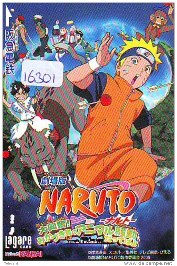 Carte Prépayée Japon * MANGA * NARUTO  (16.301)  ANIME Japan Prepaid Card - Comics