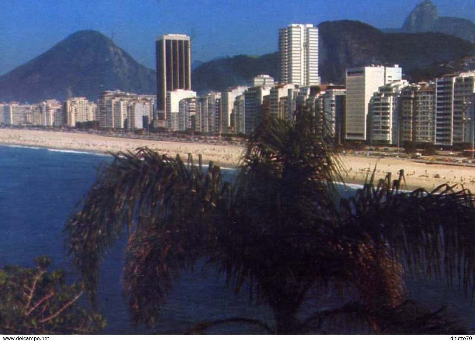 Rio De Janeiro - Brasil - Vista Panoramica Da Praia De Copacabana Com Seus Majestosos Predios - Formato Grande Viaggiata - Mondo