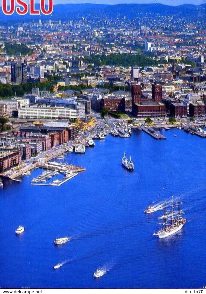 Oslo - Havneomradet Sett Fra Fly - Formato Grande Viaggiata – E 7 - Mondo