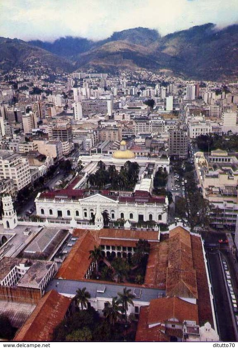 Caracas - Venezuela - Biblioteca Capitolio Nacional - Vista Aerea - Formato Grande Viaggiata - E 7 - Mondo